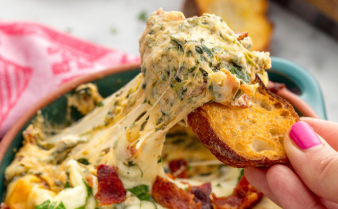 Ultimate Bacon Spinach Dip