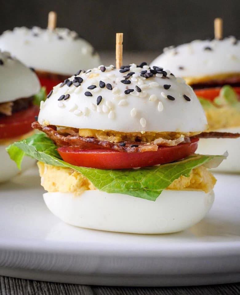 Devilled Egg Sliders - Keto Friendly