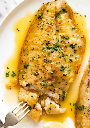 Pan Fried Fish & Butter Sauce