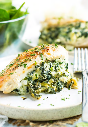 Spinach Artichoke Stuffed Chicken Breast