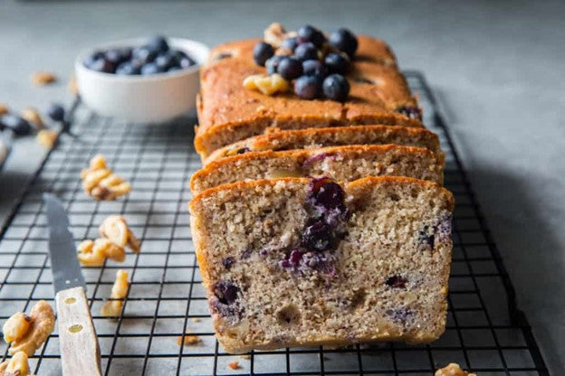 Blueberry & Walnut Pound Cake - Keto Friendly