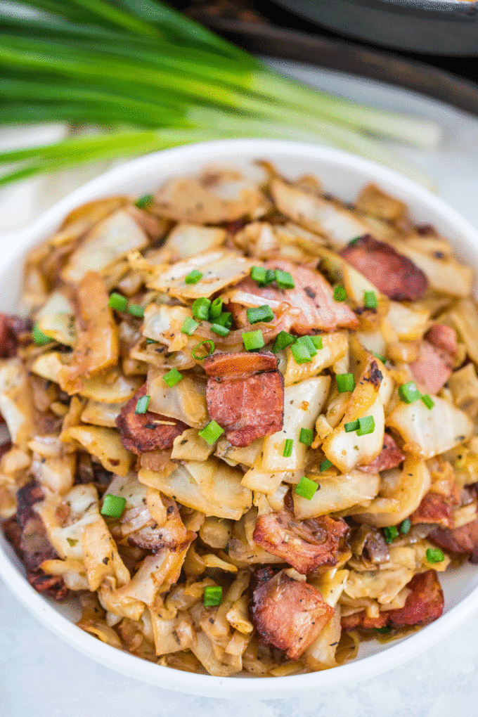 Southern Bacon Fried Cabbage