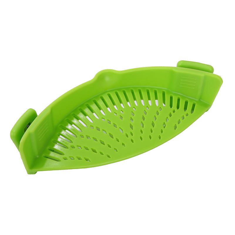 Universal Silicone Clip-on Funnel | Oil Strainer | Colander for Draining