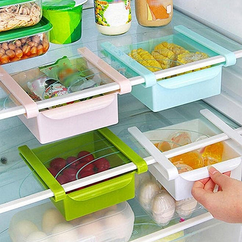 E-Z Refrigerator Storage Rack Pack of 4 Clutter & Prep Organizer