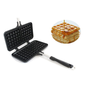 Old Fashion Black Stove Stop Waffle Mold