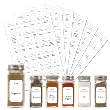 Keto Kitchen Spice Jar Labels Water & Oil Resistant