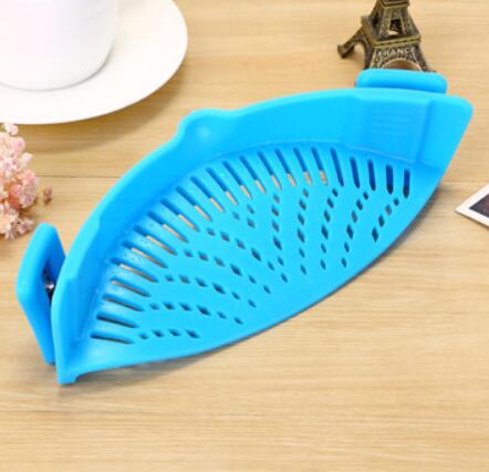 Universal Silicone Clip-on Funnel | Oil Strainer | Colander for Draining