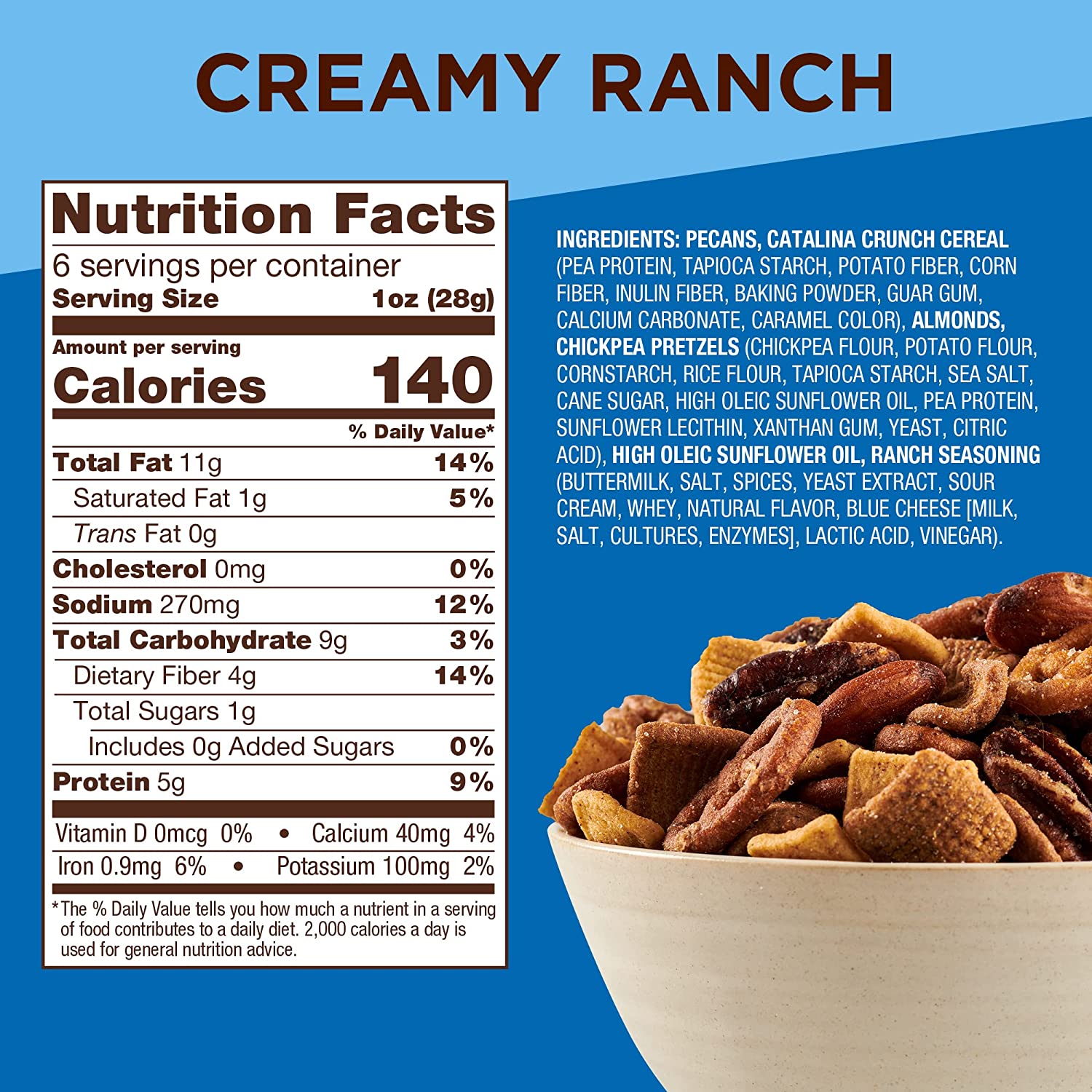 Catalina Crunch - Creamy Ranch Crunch Mix Case of 6