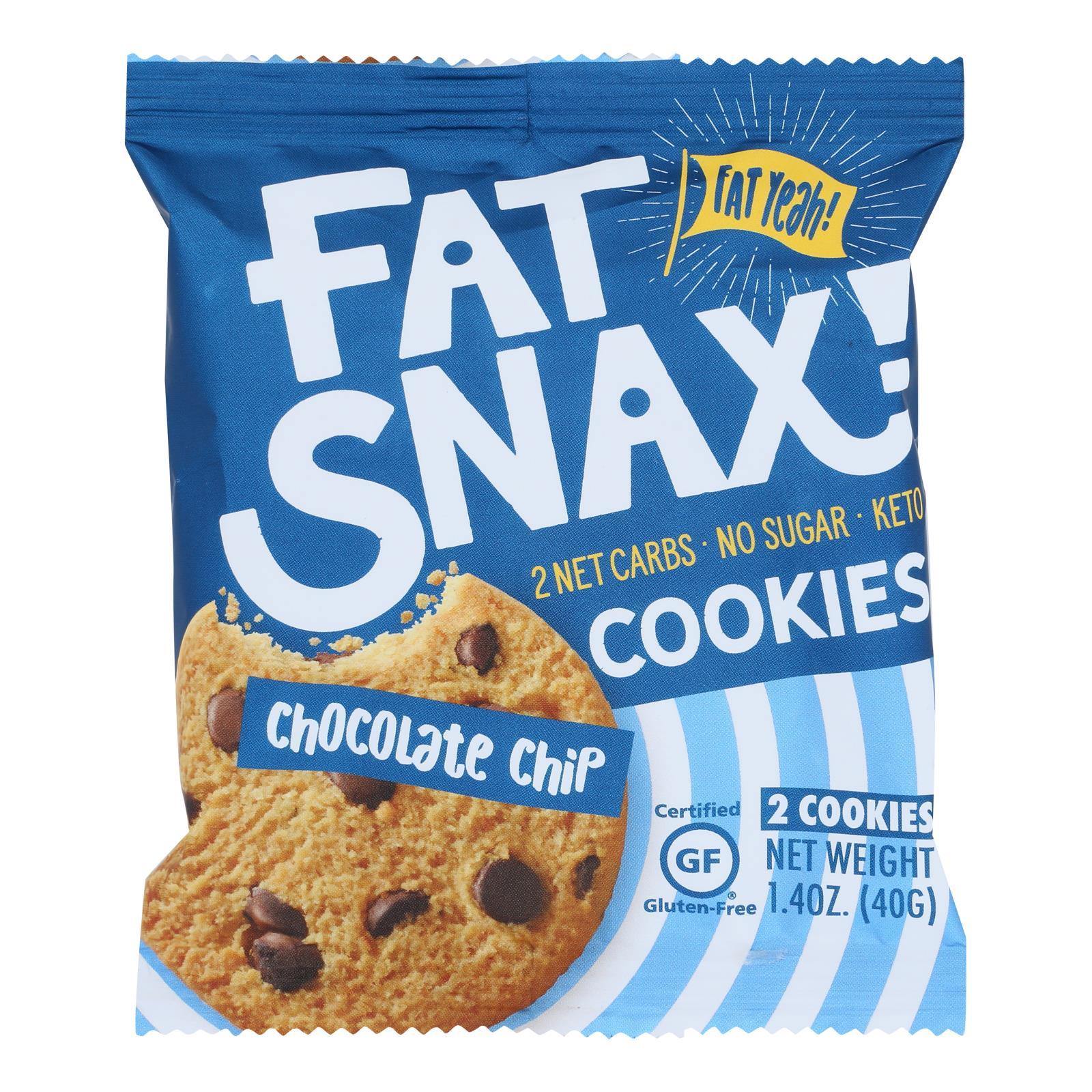 Fat Snax Chocolate Chip 2 Pack Case of 20