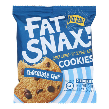 Fat Snax Chocolate Chip 2 Pack (Case of 20)