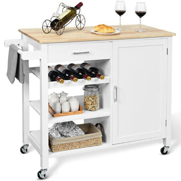 Rolling Storage Kitchen Cart For Home And Bar