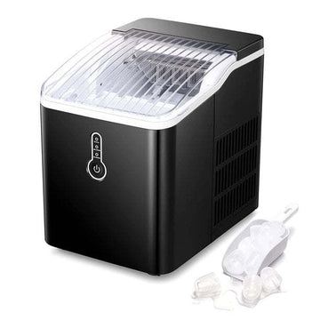 ChillMate: Portable Countertop Ice Maker with Scoop and Basket 26Lbs/24hrs