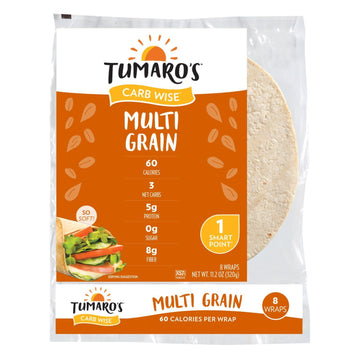 Tumaro's Carb Wise Tortilla Wraps - Multigrain Case of 6