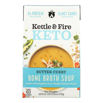 Keto Soup - Butter Curry/Chicken Broth Case of 6