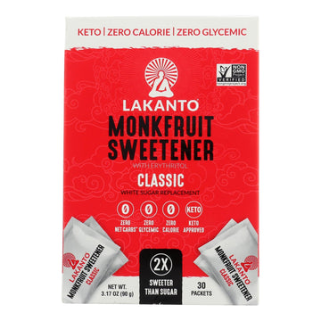 Lakanto Monkfruit Sweetener Classic Case of 8 - 3.17 oz