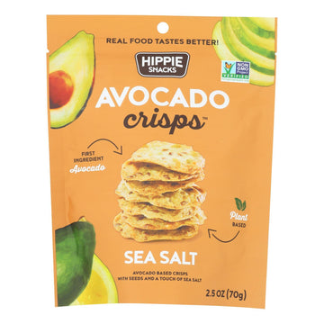 Avocado Sea Salt Crisps Hippie Snacks (Case of 8)