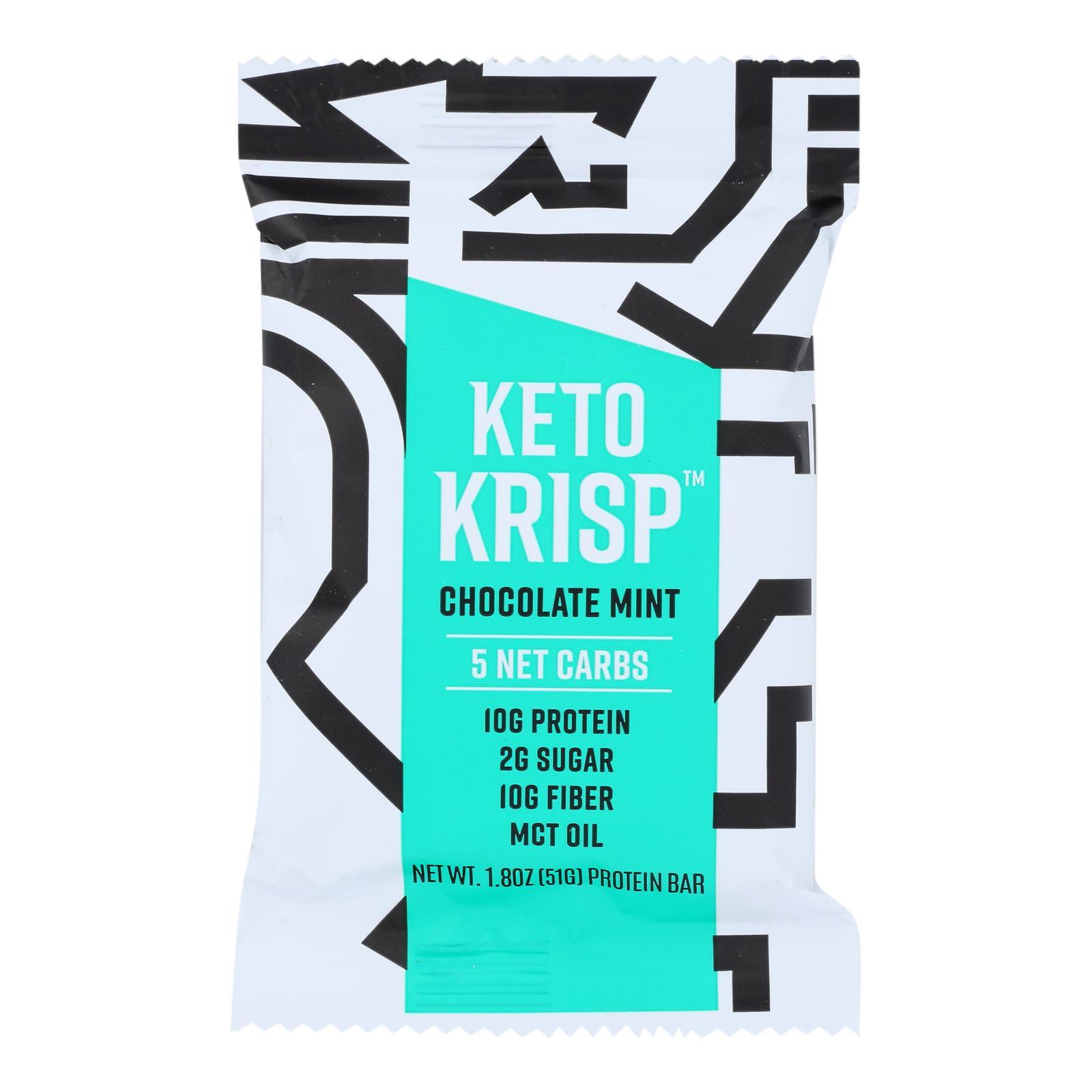 Keto Krisp - Bar Chocolate Mint - Case of 12