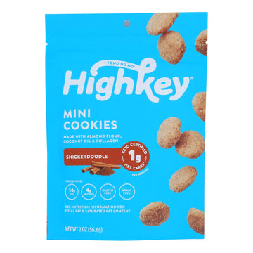 High Key Mini Cookies Snickerdoodle  (Case of 6)