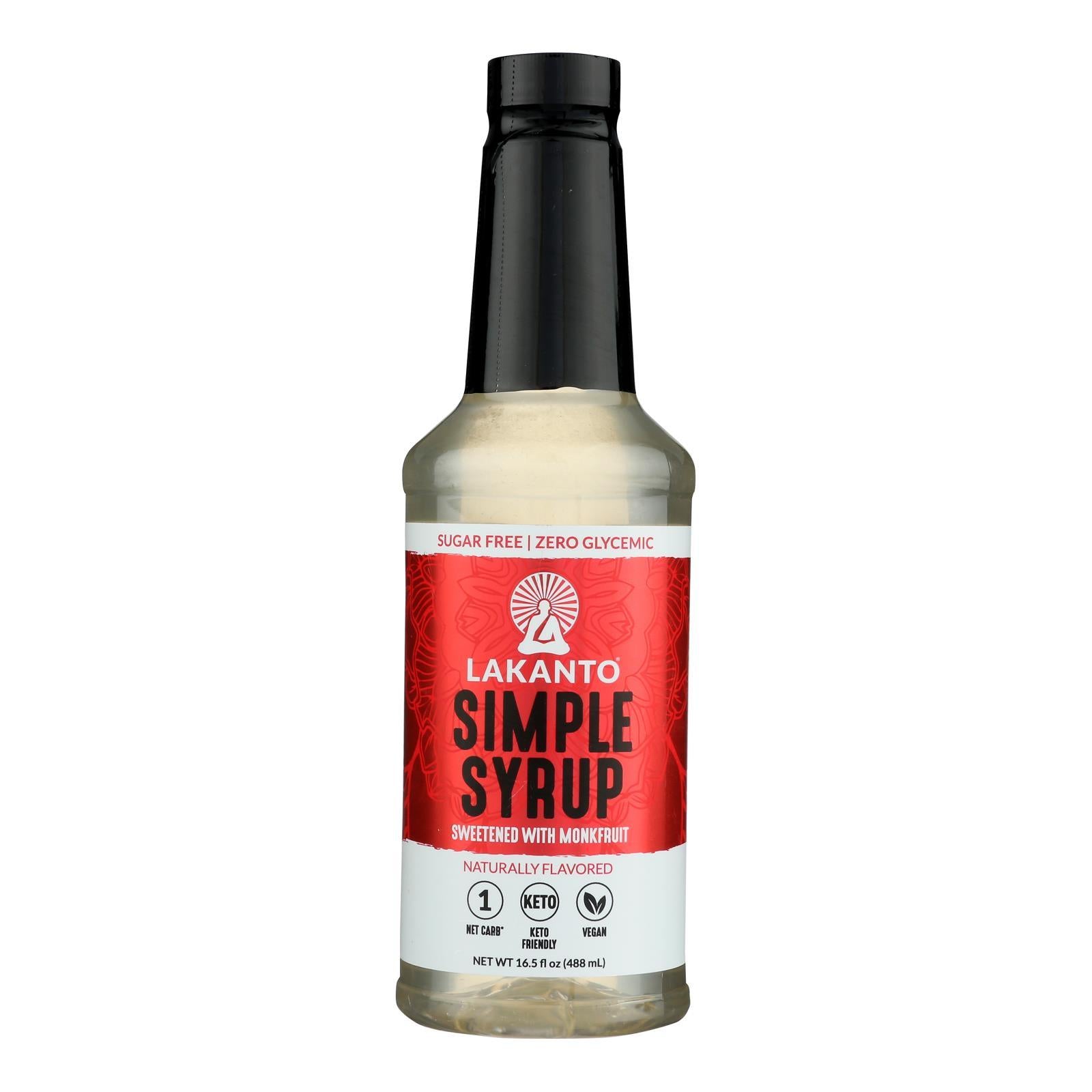 Lakanto Keto Approved Simple Syrup Case of 8