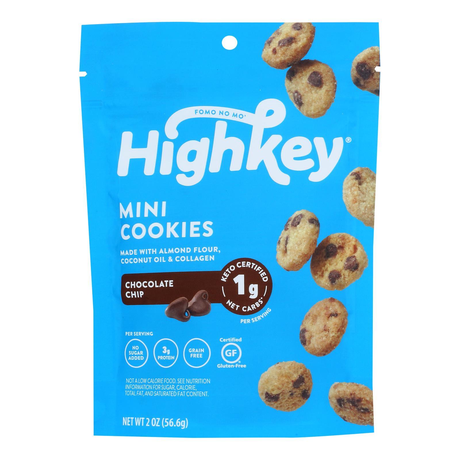 High Key Mini Cookie Chocolate Chip Case of 6