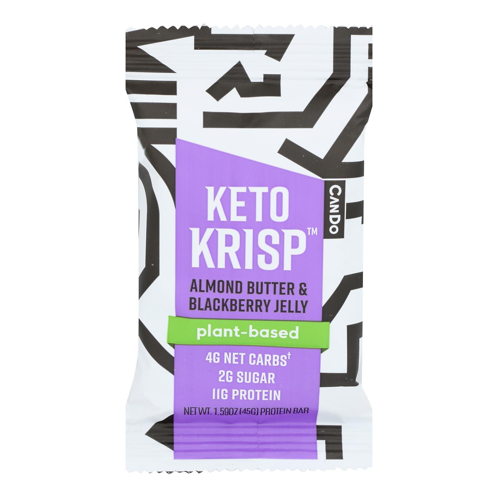 Keto Krisp - Bar Almond Butter Blackberry Jelly - Case of 12