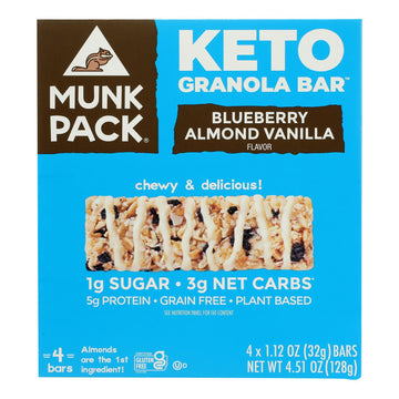 Blueberry Almond Vanilla Munk Pack Bars (Case of 6)