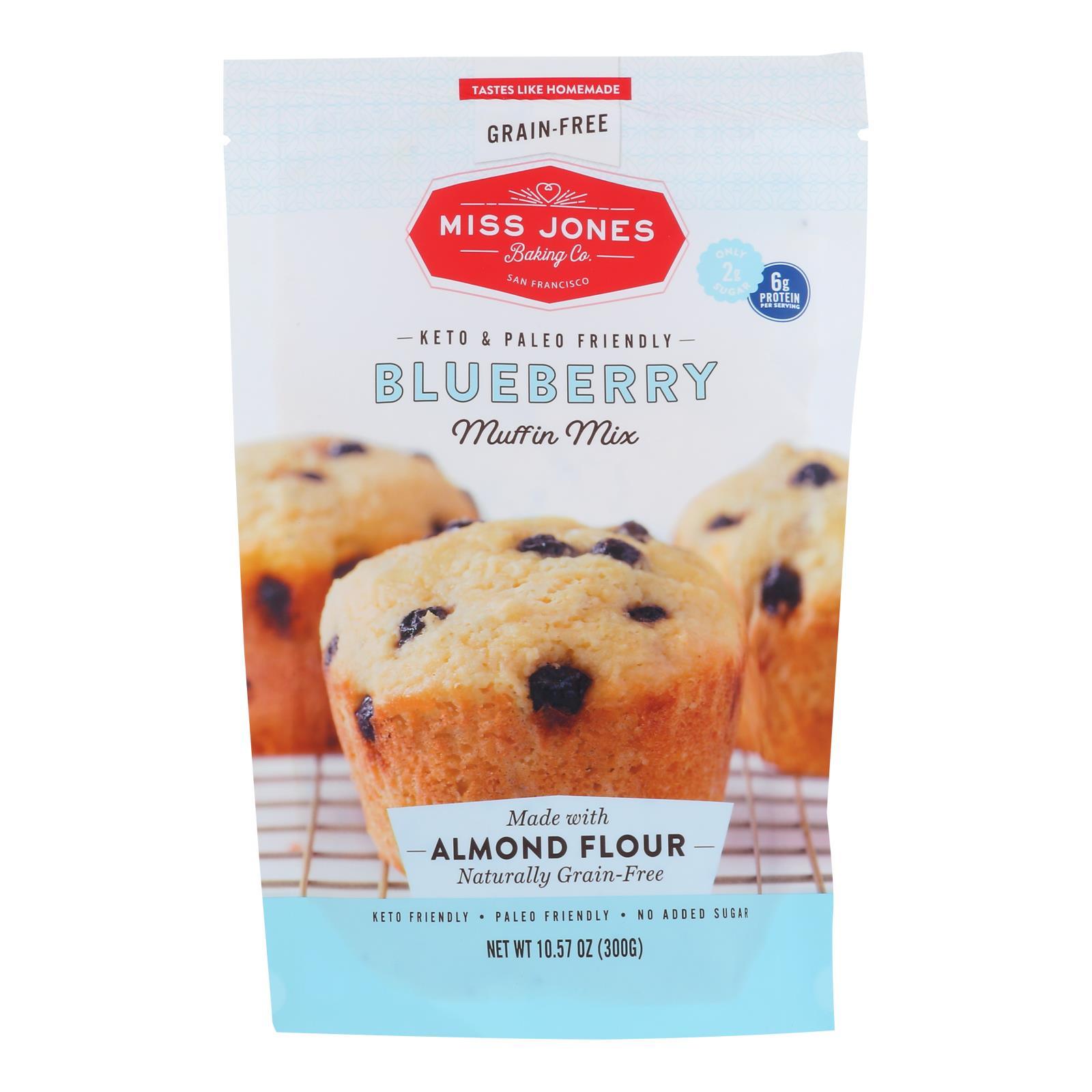 Miss Jones Baking Co - BlueBerry Muffin Mix Keto Approved & Gluten Free Case of 6