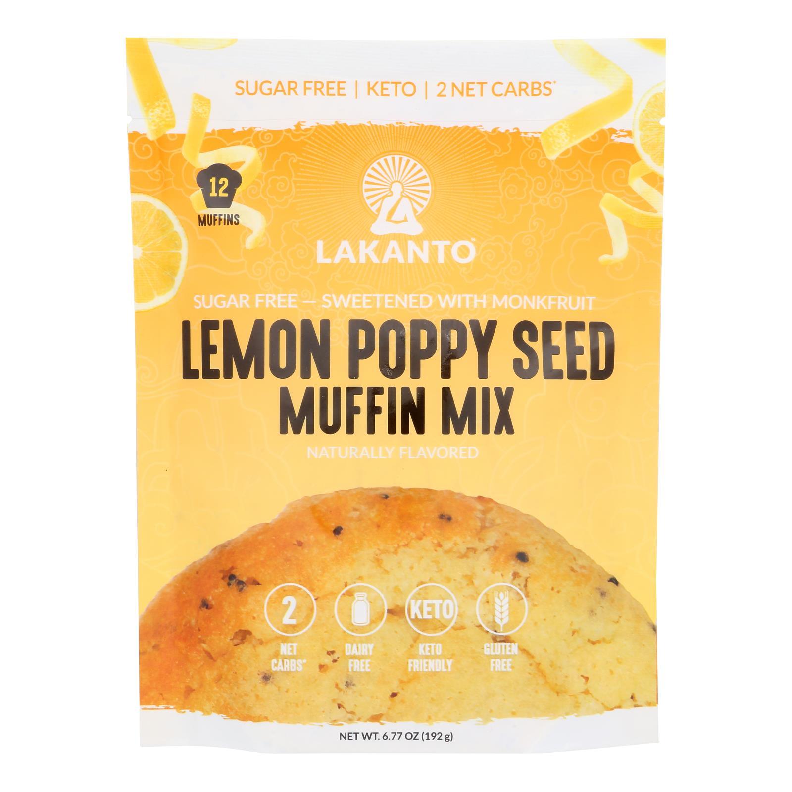 Lakanto Keto Approved Lemon Poppy Seed Muffin Mix Case of 8