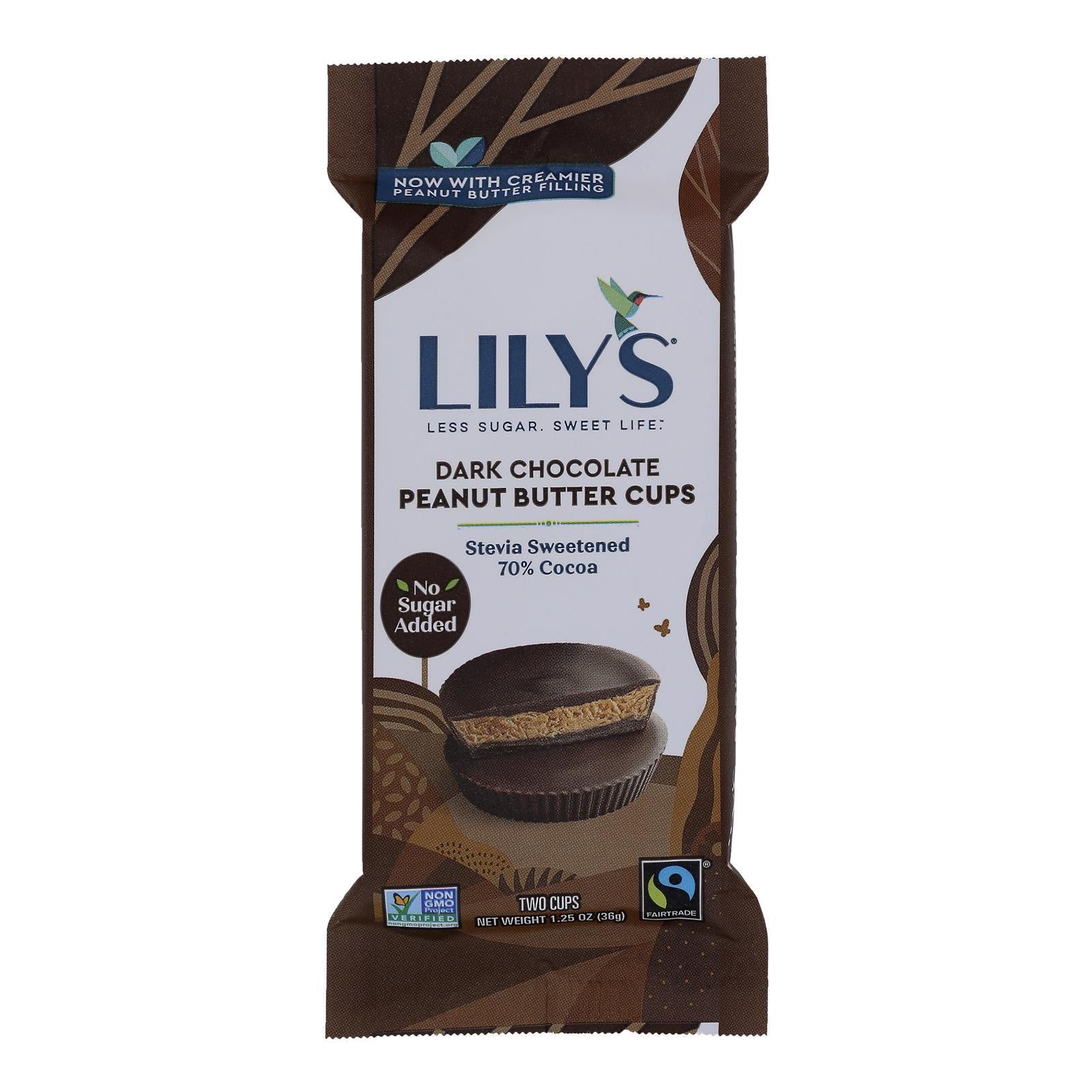 Lilys Dark Chocolate Peanut Butter Cups Case of 12