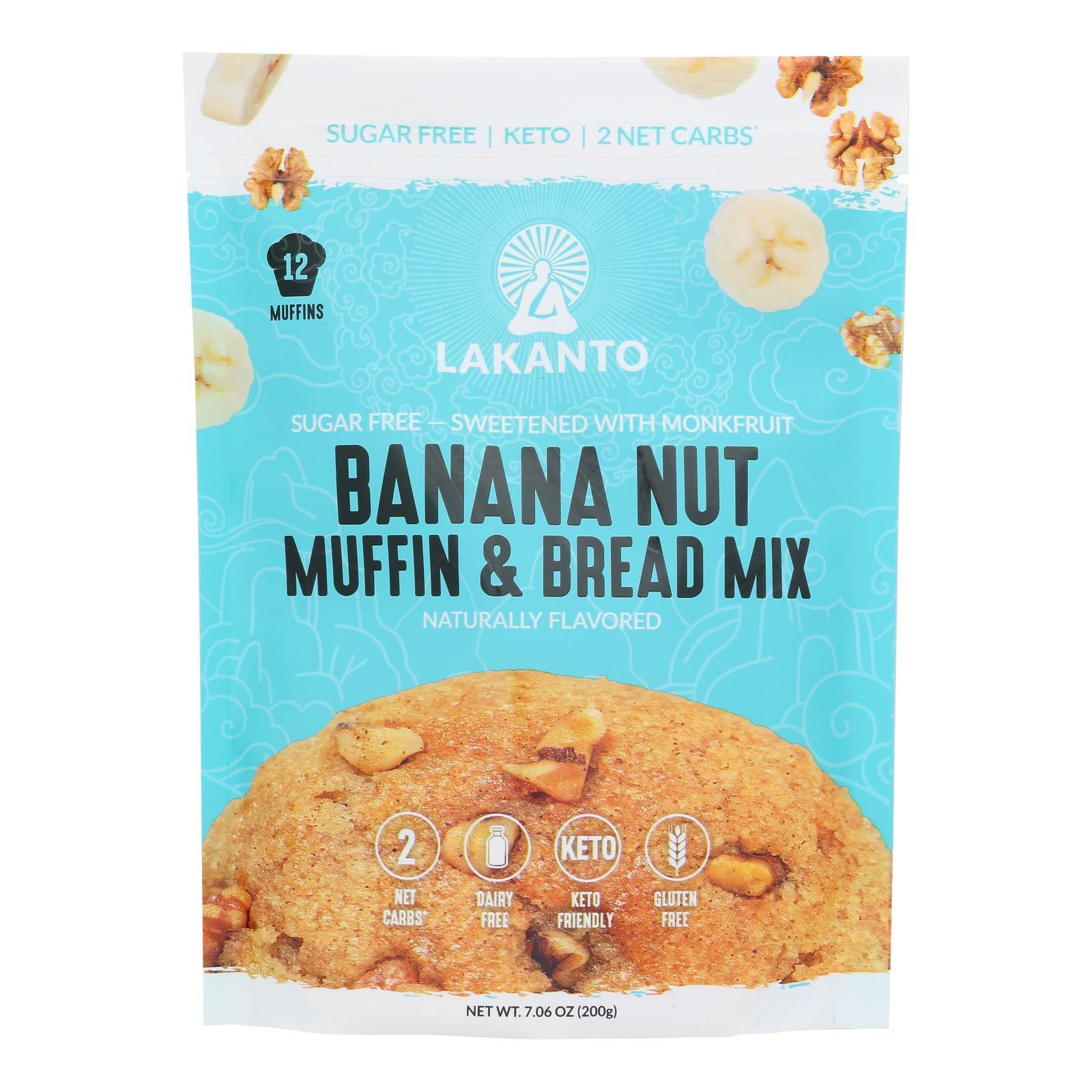 Lakanto Keto Approved Banana Nut Muffin Mix Case of 8