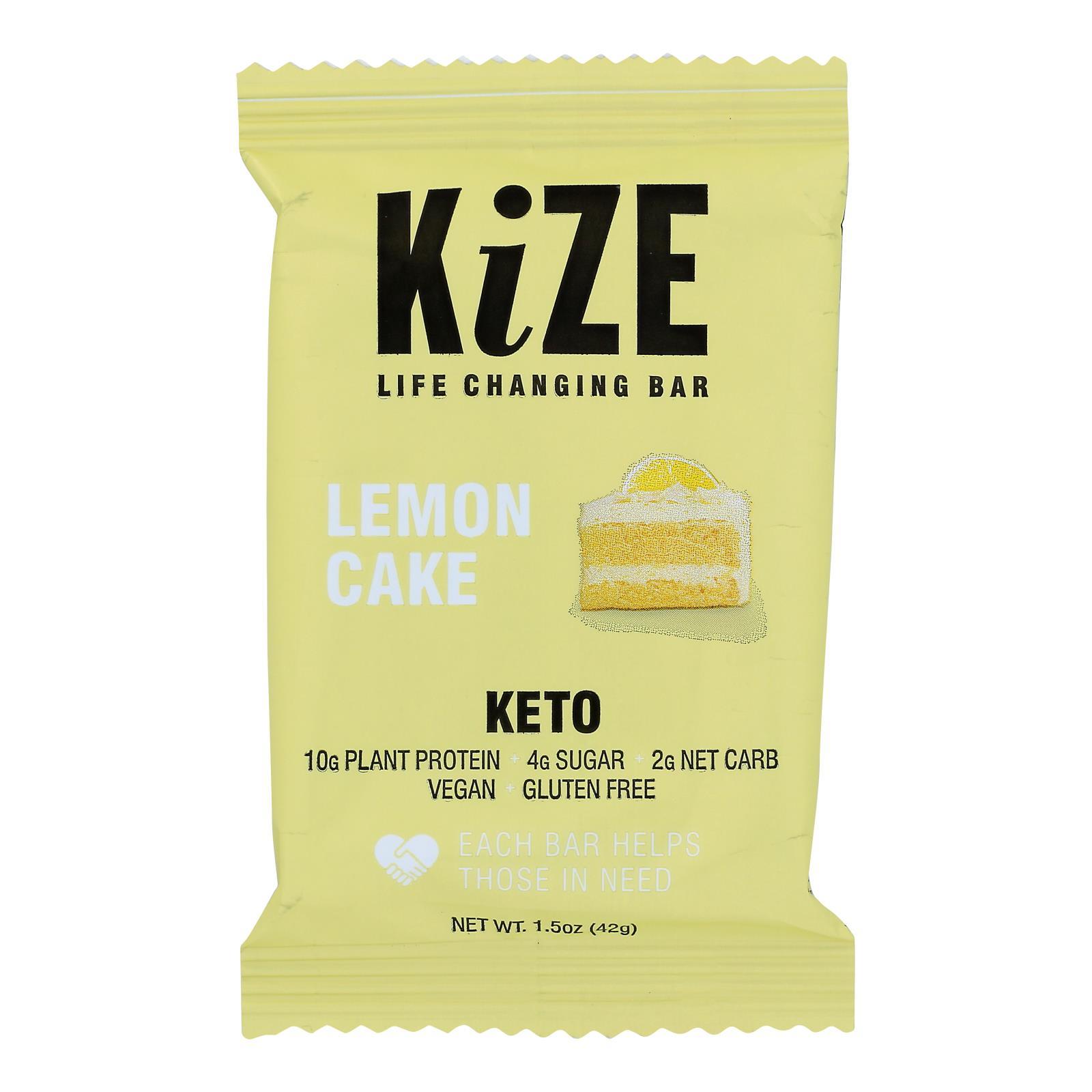 Lemon Cake Keto Bar - Kize Concepts Case of 10