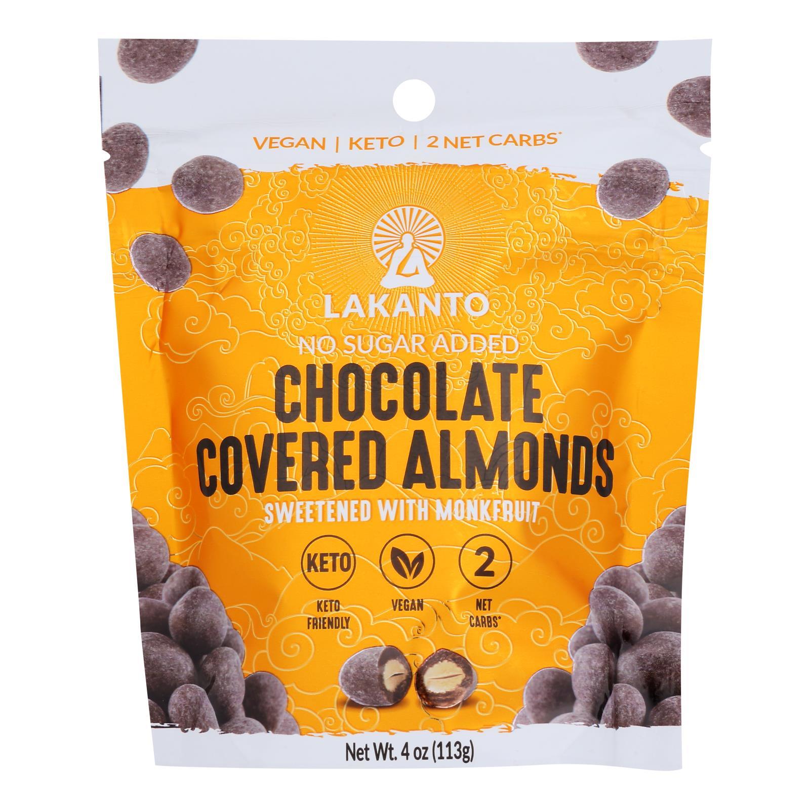 Lakanto Chocolate Covered Almonds Case of 8