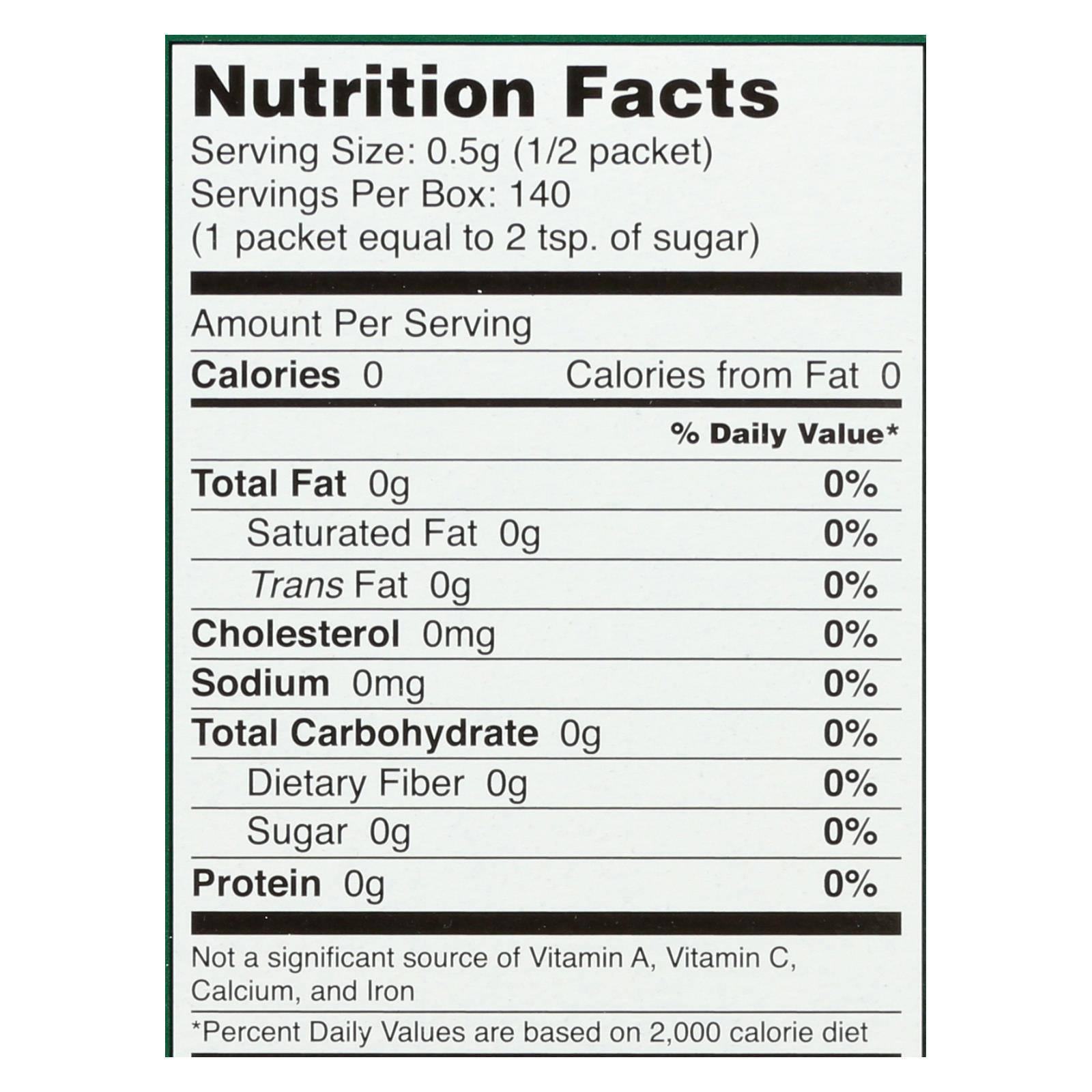 Sweet Leaf Stevia Sweetner 70 Packets