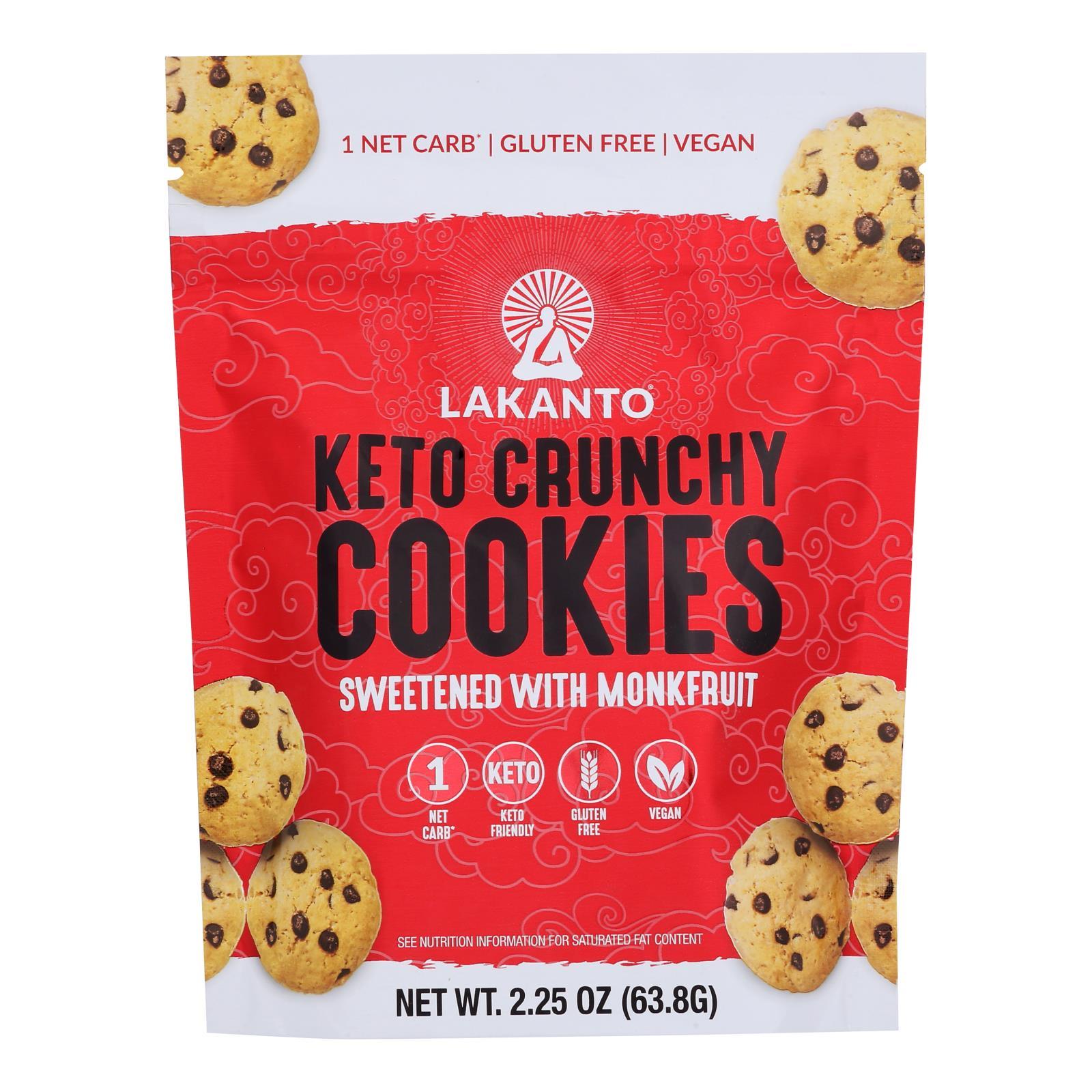 Keto Crunchy Chocolate Chip Cookies Case of 8