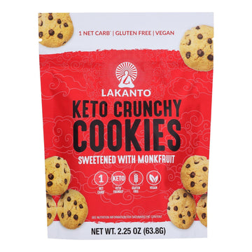 Keto Crunchy Chocolate Chip Cookies (Case of 8)