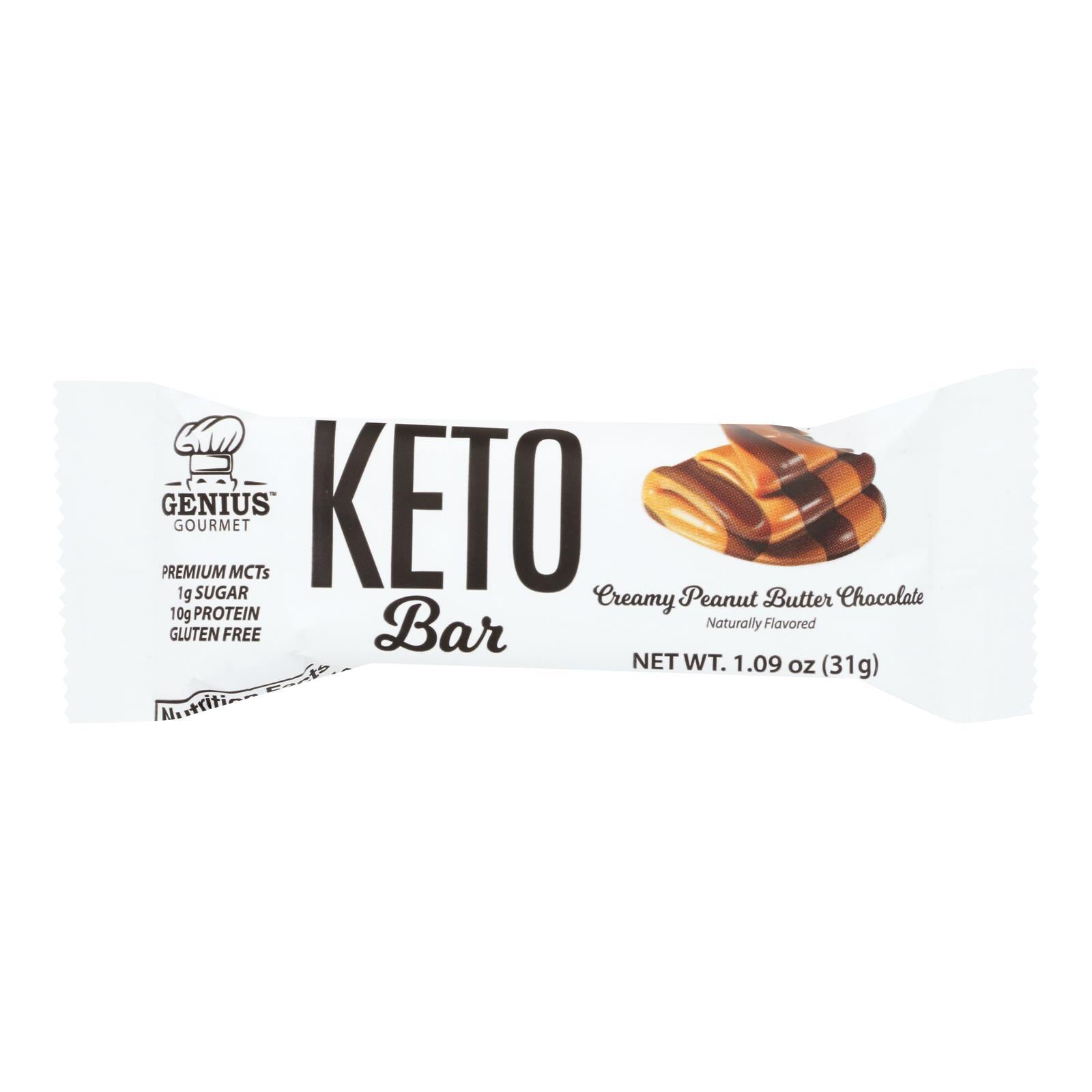 Genius Gourmet Creamy Peanut Butter Chocolate (Case of 12)