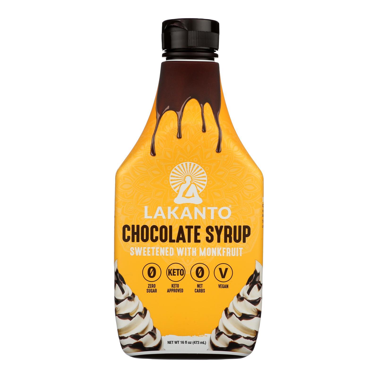 Lakanto Monkfruit Sweetened Chocolate Syrup Case of 8