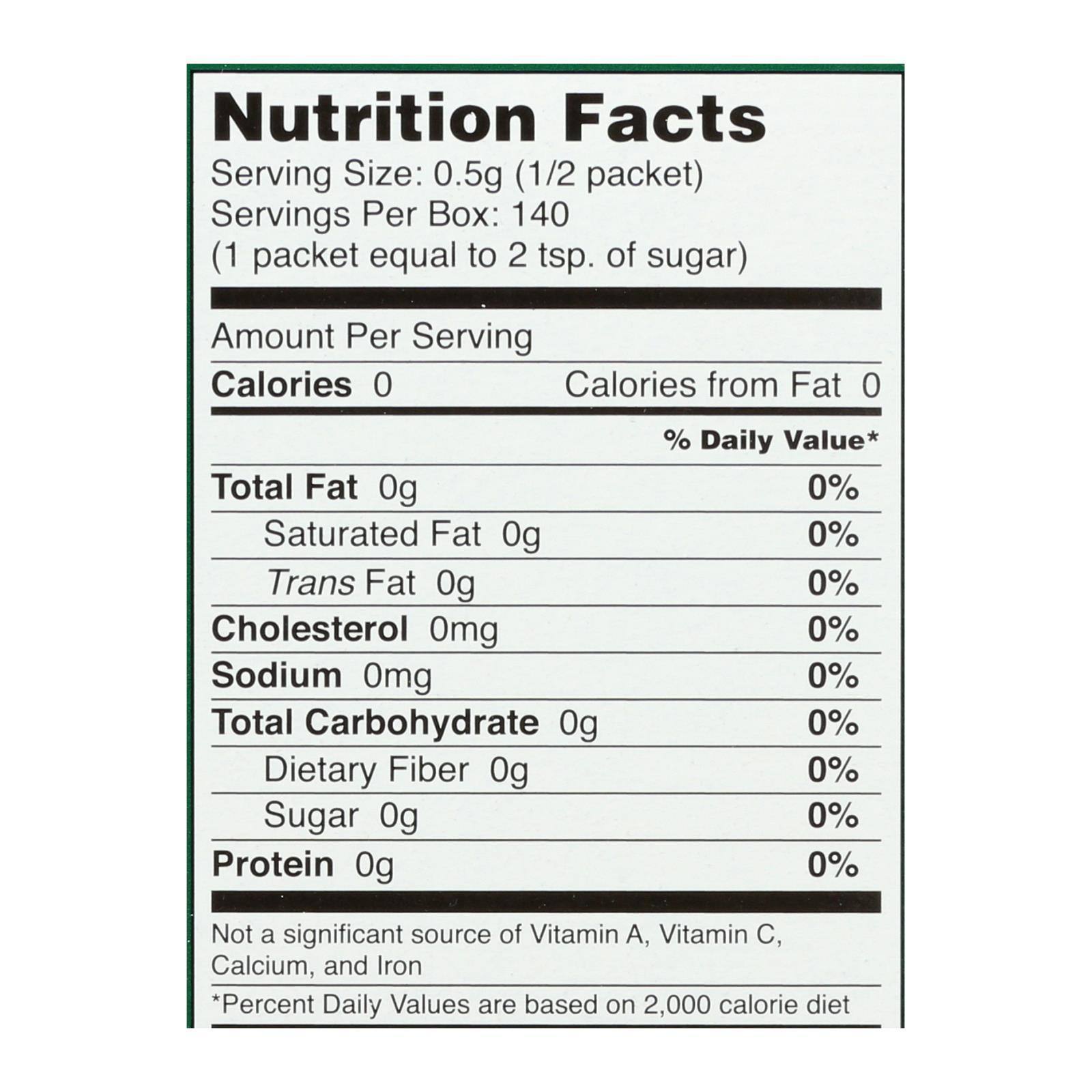 Sweet Leaf Stevia Sweetner 70 Packets