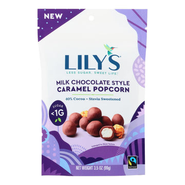 Lilys Caramel Popcorn Stevia Milk Chocolate (Case of 12)