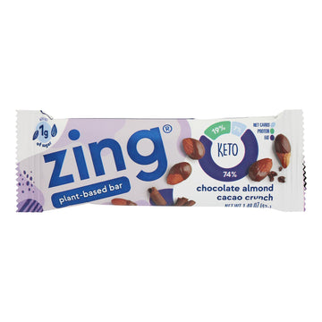 Almond Butter Cacao Keto Zing Bar (Case of 12)