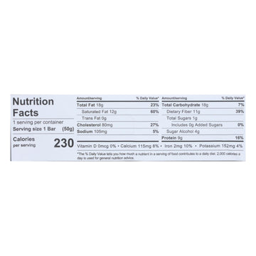 Kiss My Keto - Keto Bar Chocolate Cookie Dough - (Case of 12)