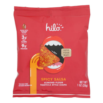 Spicy Salsa Almond Flour Tortilla Chips (Case of 12)