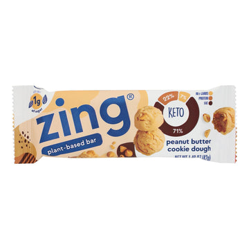 Peanut Butter Cookie Dough Keto Zing Bar (Case of 12)