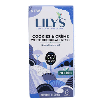 Lilys Cookies & Cream White Chocolate Bar (Case of 12)