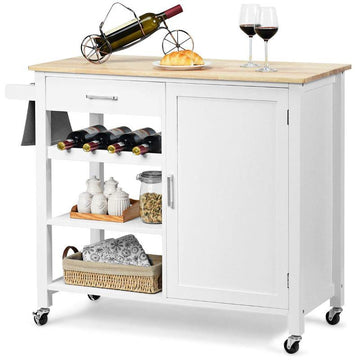 Rolling Storage Kitchen Cart For Home And Bar