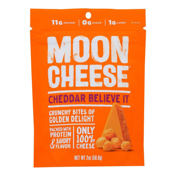 Cheddar Believe It Moon Cheese Snack (Case of 12)