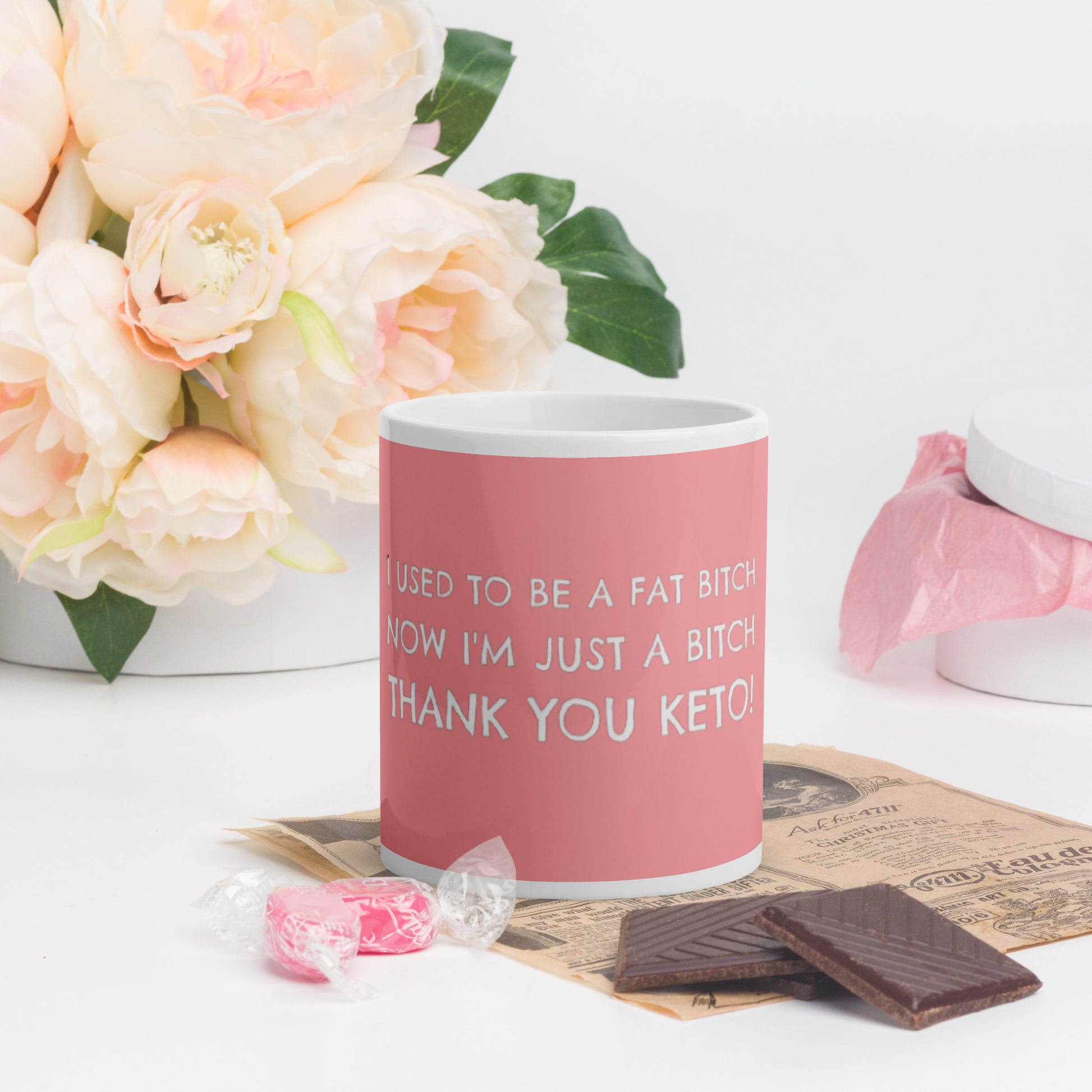 "Thank You Keto" Pink Mug Club Accessories