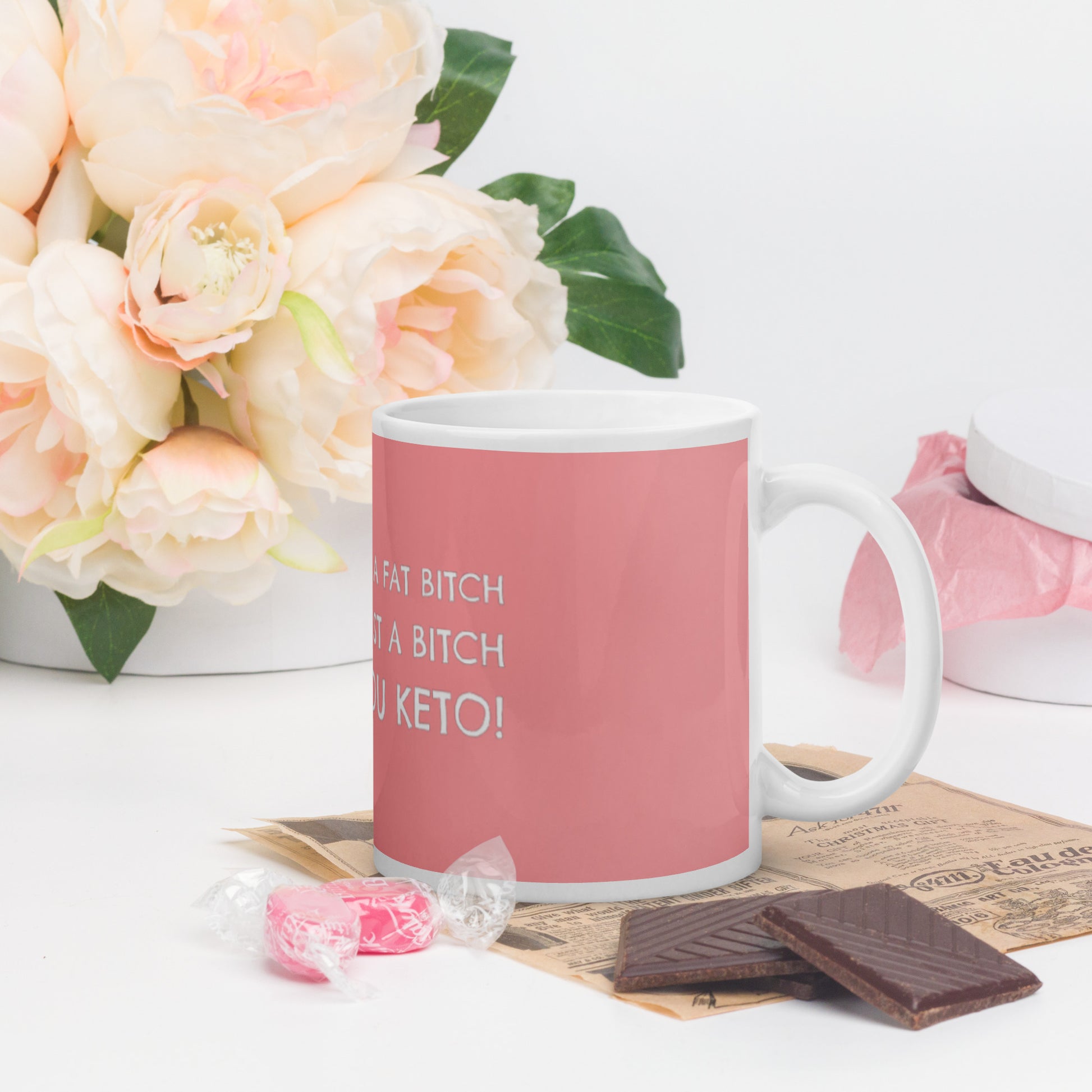 "Thank You Keto" Pink Mug Club Accessories